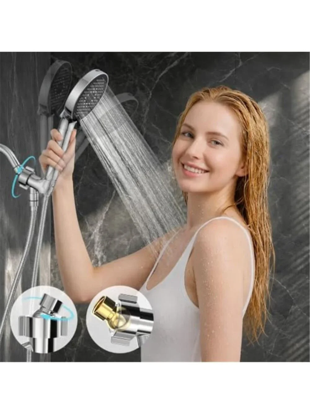 Certified Filtered Shower Head with Handheld for Hard Water